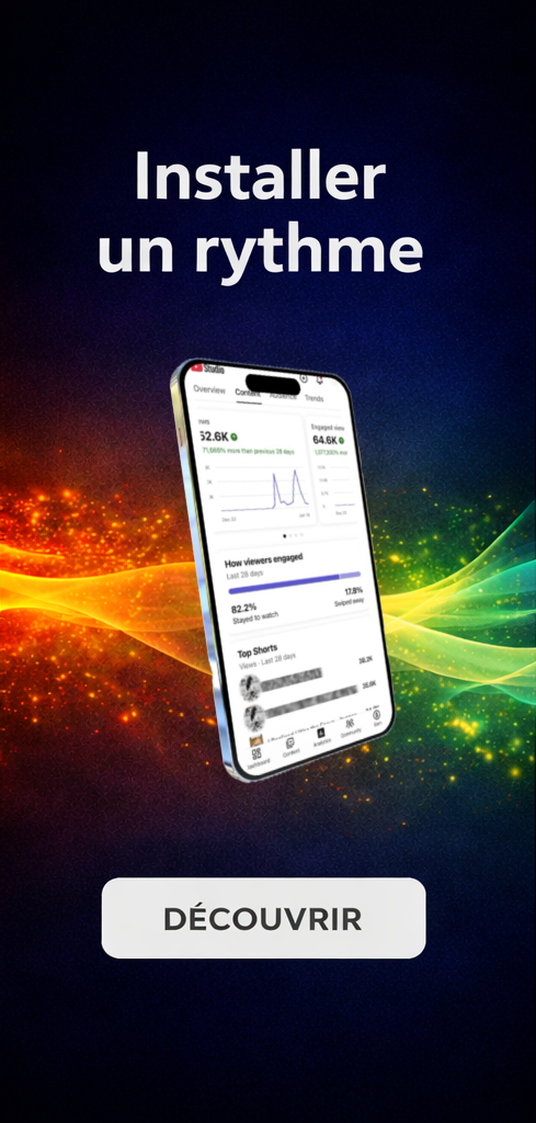 Installer un rythme.